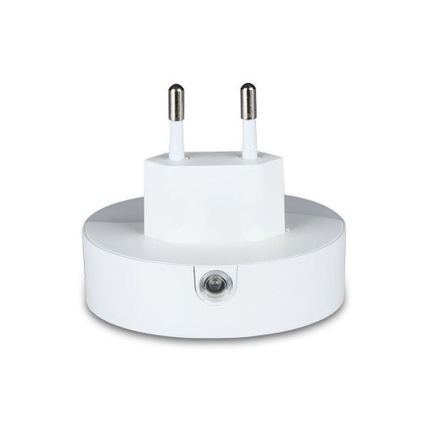 Lampka Nocna do Gniazdka LED z USB V-TAC SAMSUNG CHIP Okrągła VT-84-RD 4000K 10lm Lampka Nocna do Gniazdka LED z USB V-TAC SAMSUNG CHIP Okrągła VT-84-RD 4000K 10lm