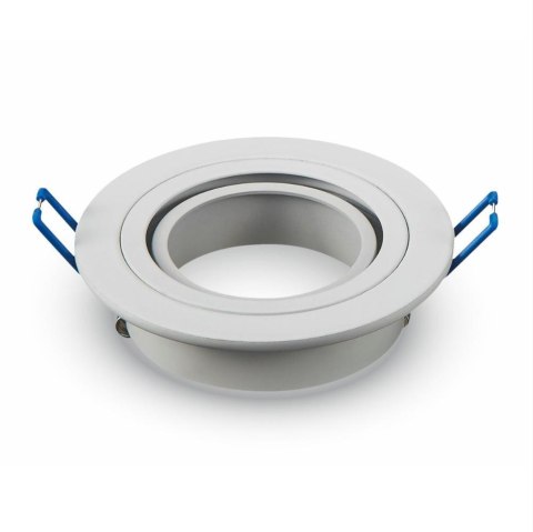 Oczko V-TAC Aluminiowe Odlew 1xGU10 Okrągłe Białe VT-782RD-WH Oczko V-TAC Aluminiowe Odlew 1xGU10 Okrągłe Białe VT-782RD-WH