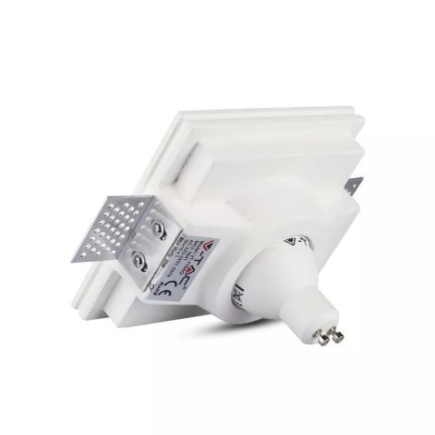 Oczko V-TAC GIPS GU10 Wpuszczane Okrągłe 120x120 Białe VT-776SQ Oczko V-TAC GIPS GU10 Wpuszczane Okrągłe 120x120 Białe VT-776SQ