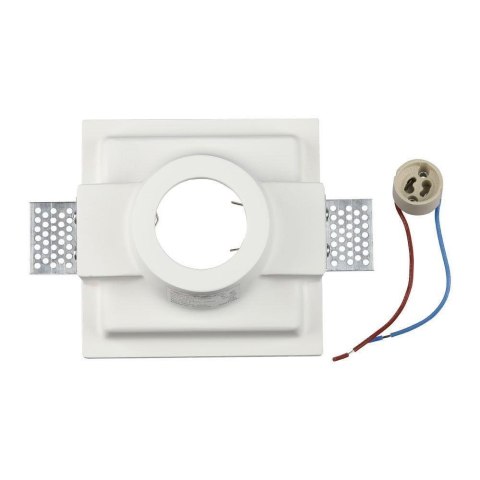 Oczko V-TAC GIPS GU10 Wpuszczane Okrągłe 132x132 Białe VT-772 Oczko V-TAC GIPS GU10 Wpuszczane Okrągłe 132x132 Białe VT-772