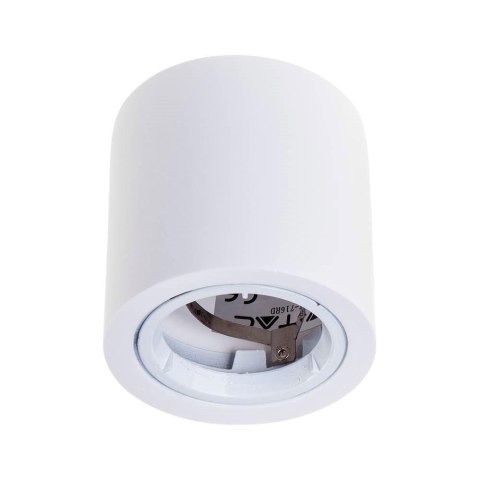 Oprawa V-TAC GIPS GU10 Natynkowa Tuba Okrągła Biała 75x75mm VT-716RD Oprawa V-TAC GIPS GU10 Natynkowa Tuba Okrągła Biała 75x75mm VT-716RD