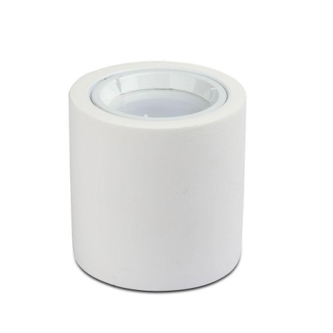 Oprawa V-TAC GIPS GU10 Natynkowa Tuba Okrągła Biała 75x75mm VT-716RD Oprawa V-TAC GIPS GU10 Natynkowa Tuba Okrągła Biała 75x75mm VT-716RD