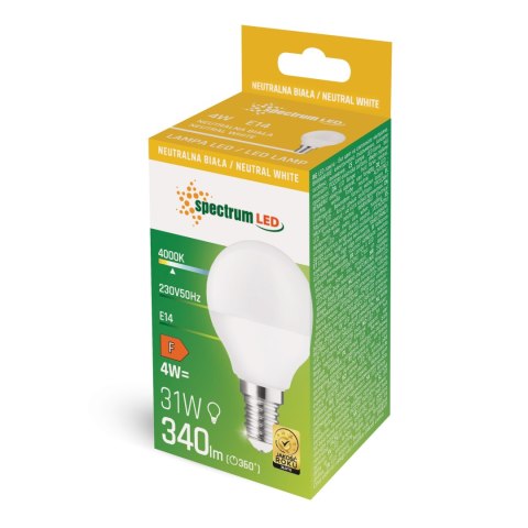 LED KULKA E-14 230V 4W NW SPECTRUM LED KULKA E-14 230V 4W NW SPECTRUM