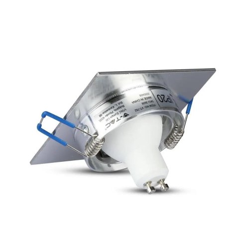 Oczko V-TAC Aluminiowe Odlew 1xGU10 Kwadrat Aluminium Szczotkowane VT-782SQ-AB Oczko V-TAC Aluminiowe Odlew 1xGU10 Kwadrat Aluminium Szczotkowane VT-782SQ-AB