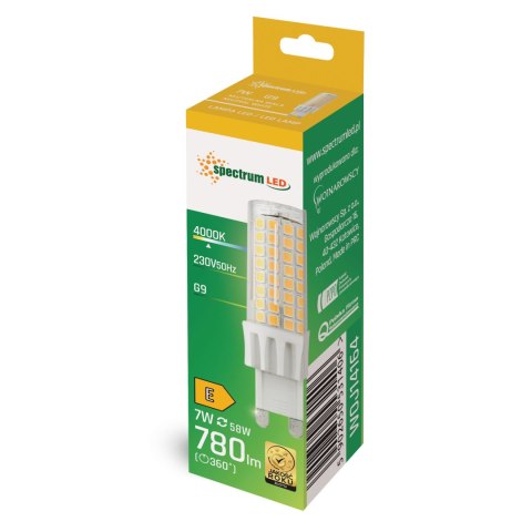 LED G9 230V 7W NW SMD SPECTRUM LED G9 230V 7W NW SMD SPECTRUM