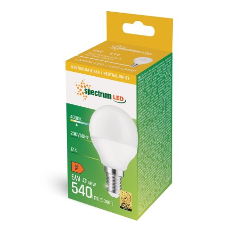 LED KULKA E-14 230V 6W NW SPECTRUM LED KULKA E-14 230V 6W NW SPECTRUM