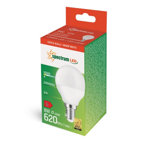 LED KULKA E-14 230V 8W WW SPECTRUM LED KULKA E-14 230V 8W WW SPECTRUM