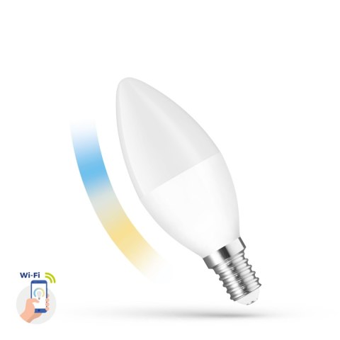 LED ŚWIECOWA 5W E-14 230V CCT+DIM Wi-Fi Spectrum SMART LED ŚWIECOWA 5W E-14 230V CCT+DIM Wi-Fi Spectrum SMART