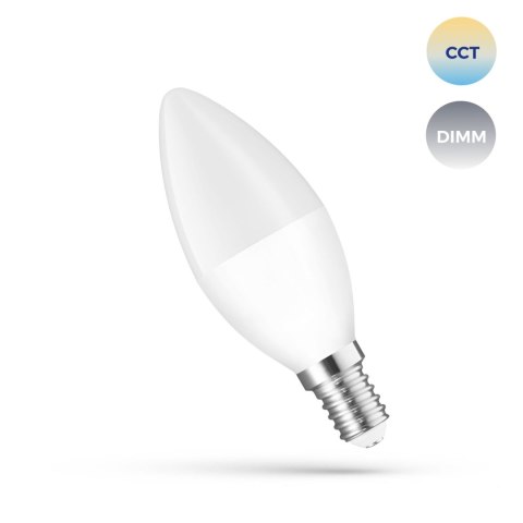 LED ŚWIECOWA 5W E-14 230V CCT+DIM Wi-Fi Spectrum SMART LED ŚWIECOWA 5W E-14 230V CCT+DIM Wi-Fi Spectrum SMART