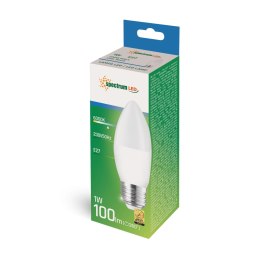 LED ŚWIECOWA E-27 230V 1W CW SPECTRUM