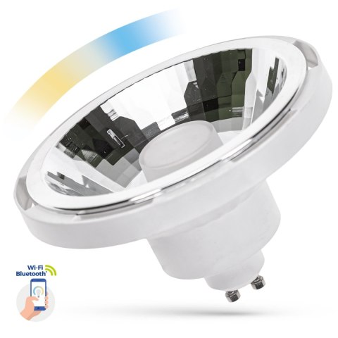 LED AR111 GU10 SMD 230V 10W BIAŁY 30st CCT+DIM Wi-Fi/BT Spectrum SMART LED AR111 GU10 SMD 230V 10W BIAŁY 30st CCT+DIM Wi-Fi/BT Spectrum SMART