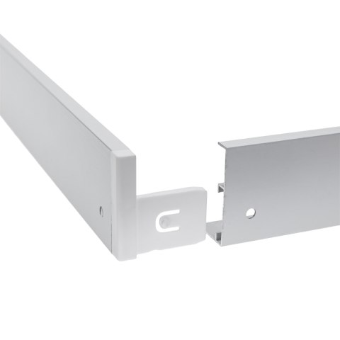 RAMKA DO MONTAŻU NATYNKOWEGO OPRAW ALGINE SLIM / BACKLIGHT SLIM 600x600x43 mm BIAŁY składana RAMKA DO MONTAŻU NATYNKOWEGO OPRAW ALGINE SLIM / BACKLIGHT SLIM 600x600x43 mm BIAŁY składana