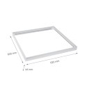 RAMKA DO MONTAŻU NATYNKOWEGO OPRAW ALGINE SLIM / BACKLIGHT SLIM 620x620x43 mm BIAŁY składana