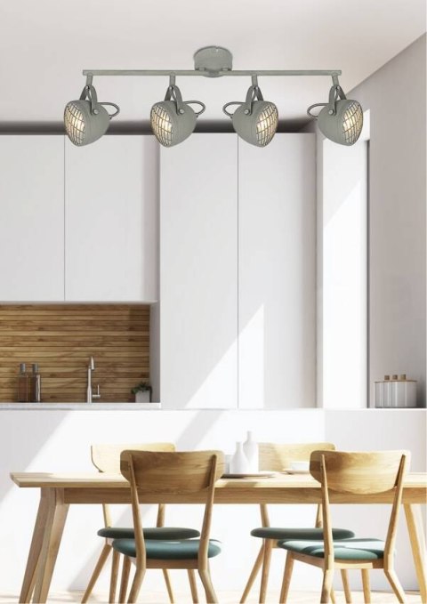 Lampa sufitowa PENT 4xGU10 szary beton Candellux 94-68071_1 Lampa sufitowa PENT 4xGU10 szary beton Candellux 94-68071_1