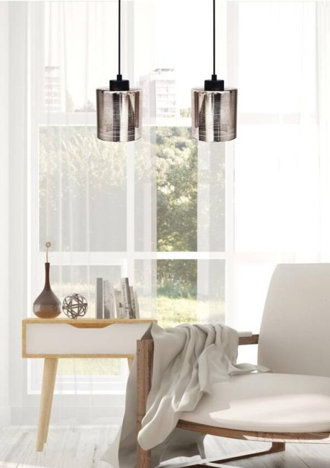 Lampa wisząca sufitowa COX chrom 2xE27 3 Lampa wisząca sufitowa COX chrom 2xE27 3