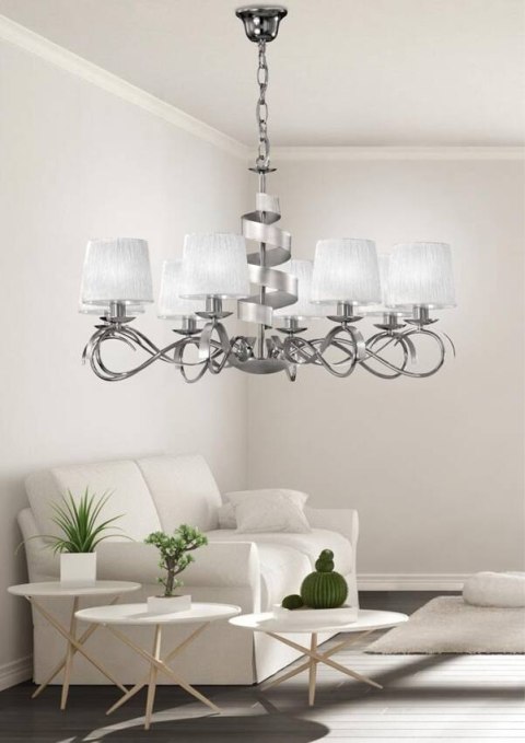 Lampa wisząca żyrandol DENIS chrom 8xE14_2 Lampa wisząca żyrandol DENIS chrom 8xE14_2