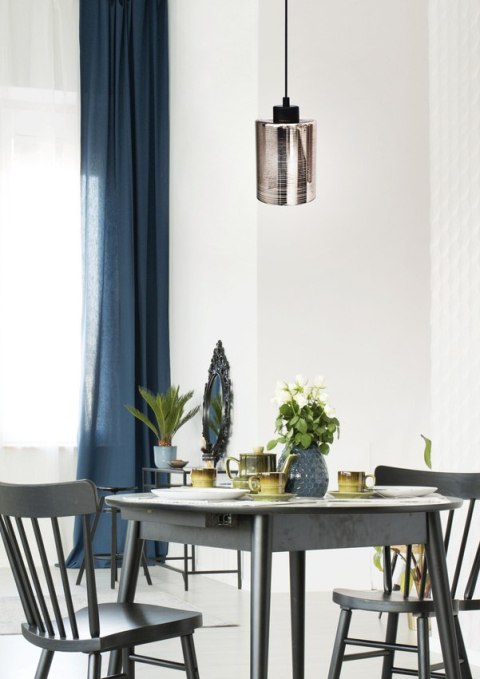 Lampa wisząca sufitowa COX chrom 1xE27 2 Lampa wisząca sufitowa COX chrom 1xE27 2