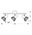 Lampa sufitowa ścienna FLY biały/chrom Candellux 93-61973_wymiary