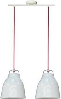 Lampa sufitowa wisząca PENSILVANIA biała 2xE27 Lampa sufitowa wisząca PENSILVANIA biała 2xE27