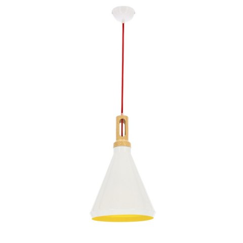 Lampa sufitowa wisząca ROBINSON biała 1xE27 2 Lampa sufitowa wisząca ROBINSON biała 1xE27 2
