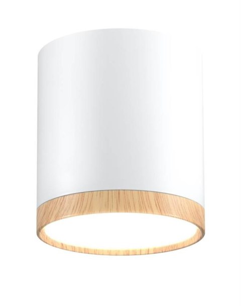 Lampa sufitowa TUBA biała/drewniana LED 5W 4000K Candellux 2273624