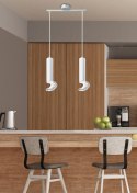 Lampa wiszaca TUBA biała 2xGU10 100cm Candellux 32-78636_1 Lampa wiszaca TUBA biała 2xGU10 100cm Candellux 32-78636_1