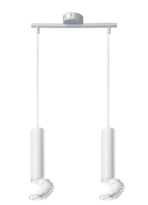 Lampa wiszaca TUBA biała 2xGU10 100cm Candellux 32-78636 Lampa wiszaca TUBA biała 2xGU10 100cm Candellux 32-78636