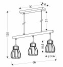 Lampa wisząca BERNITA 3xE27 wymiar