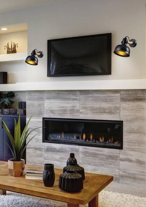 Kinkiet RENO czarny/drewniany regulowany Candellux 21-76748_1 Kinkiet RENO czarny/drewniany regulowany Candellux 21-76748_1