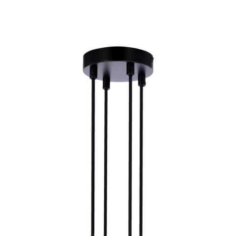 Lampa wisząca RENO regulowana czarna z czarnymi kloszami loft Candellux 34-78155_6 Lampa wisząca RENO regulowana czarna z czarnymi kloszami loft Candellux 34-78155_6