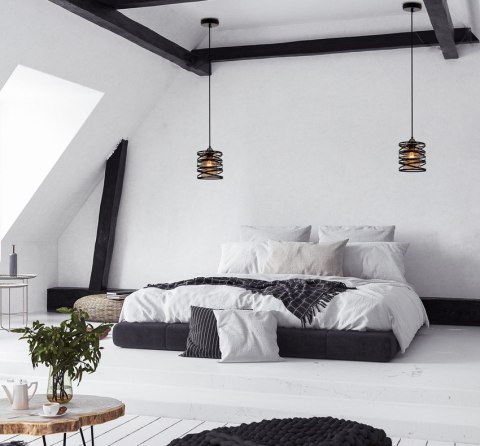 Lampa wisząca ELUNA czarna 1xE27 3 Lampa wisząca ELUNA czarna 1xE27 3