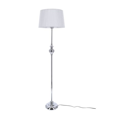 Lampa podłogowa GILLENIA srebrna nitkowy abażur 4 Lampa podłogowa GILLENIA srebrna nitkowy abażur 4