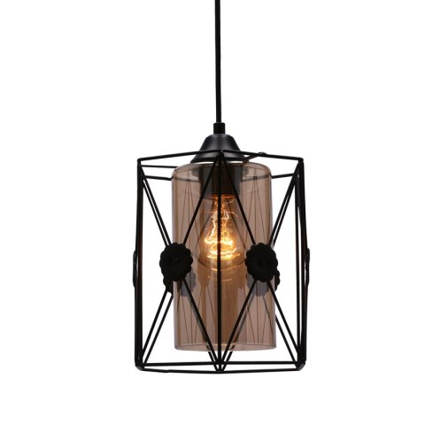 Lampa sufitowa wisząca LIVIAN czarna 1xE27 2 Lampa sufitowa wisząca LIVIAN czarna 1xE27 2