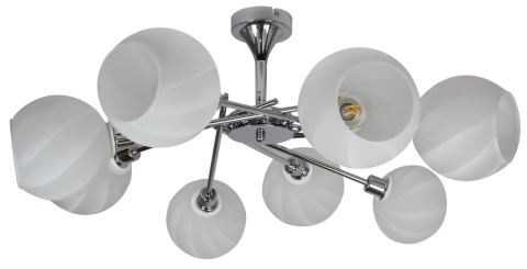 Lampa sufitowa RAUL srebrna 8xE14 Lampa sufitowa RAUL srebrna 8xE14