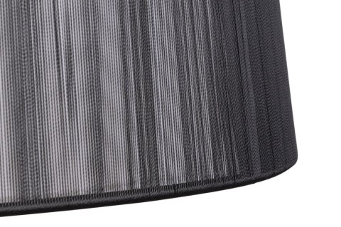 Lampa wisząca GILLENIA chromowa z czarnym abażurem nitkowym Candellux 31-21437_1 Lampa wisząca GILLENIA chromowa z czarnym abażurem nitkowym Candellux 31-21437_1