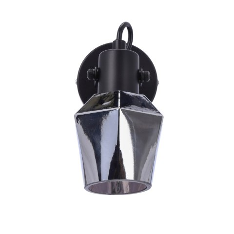 Lampa kinkiet RANDI czarna matowa klosz dymiony Candellux 91-13347_9 Lampa kinkiet RANDI czarna matowa klosz dymiony Candellux 91-13347_9