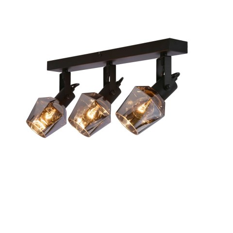Lampa sufitowa RANDI zzarny matowy klosz dymiony Candellux 93-13378_5 Lampa sufitowa RANDI zzarny matowy klosz dymiony Candellux 93-13378_5