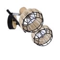 Lampa sufitowa TAJGA czarny/drewno 2xE14 Candellux 92-12203_5