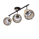 Lampa sufitowa TAJGA czarny/drewno 3xE14 Candellux 93-12227_2