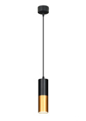 Lampa wisząca Tuba czarna/złota Candellux 31-77677 Lampa wisząca Tuba czarna/złota Candellux 31-77677