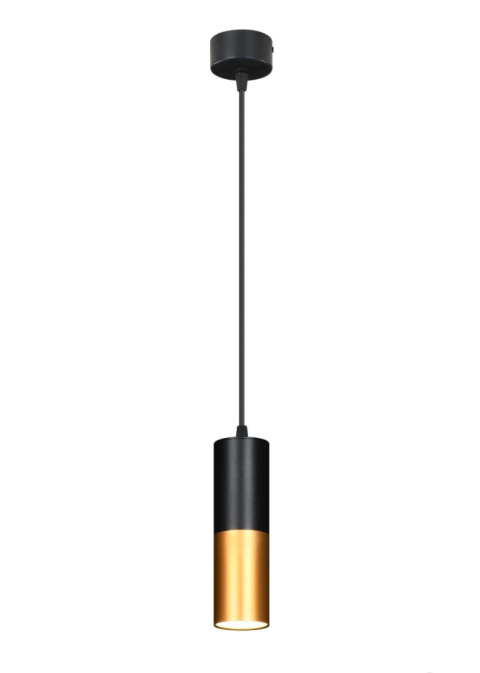 Lampa wisząca Tuba czarna/złota Candellux 31-77677 Lampa wisząca Tuba czarna/złota Candellux 31-77677