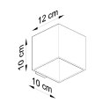 Kinkiet ścienny QUAD czarny 1xG9_wymiary