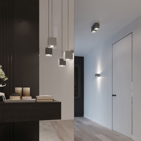 Lampa wisząca QUAD szara 1xGU10_6 Lampa wisząca QUAD szara 1xGU10_6