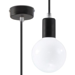 Lampa wisząca EDISON 1xE27 czarna