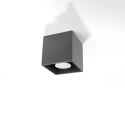 Oprawa sufitowa natynkowa QUAD antracyt 1xGU10_1