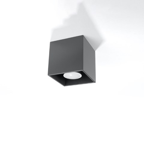 Oprawa sufitowa natynkowa QUAD antracyt 1xGU10_1 Oprawa sufitowa natynkowa QUAD antracyt 1xGU10_1