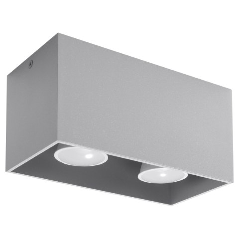 Oprawa sufitowa QUAD MAXI szara 2xGU10 Oprawa sufitowa QUAD MAXI szara 2xGU10