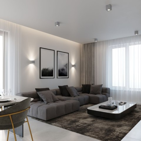 Oprawa sufitowa QUAD Beton 1xGU10_5 Oprawa sufitowa QUAD Beton 1xGU10_5