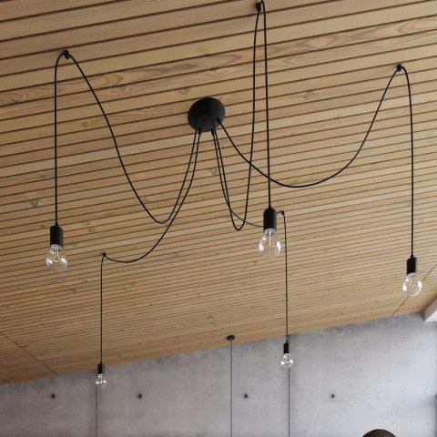 Lampa wisząca EDISON 7xE27 czarna_5 Lampa wisząca EDISON 7xE27 czarna_5