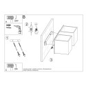 Kinkiet ścienny QUAD biały 2xG9_instrukcja